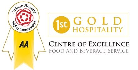 Centre of excellence food and beverage service gold hospitality logo