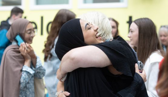 T level students celebrate results